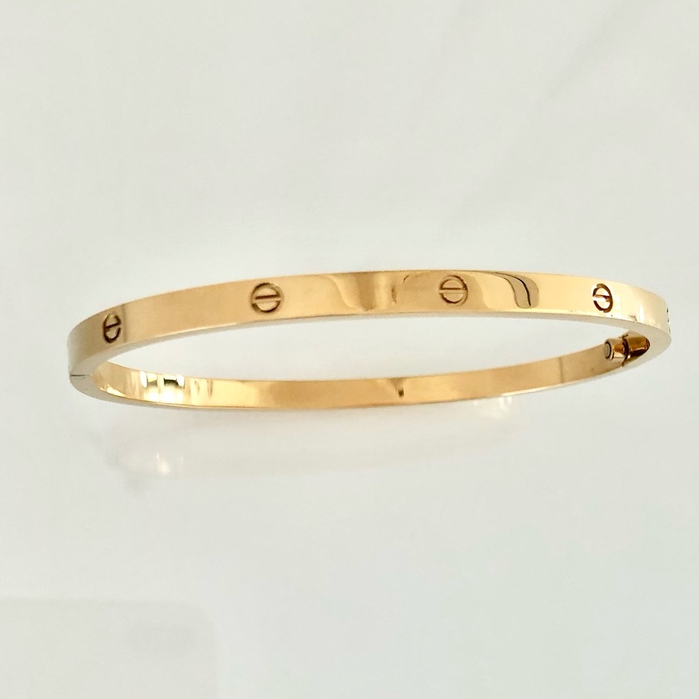 Gold Screw Bracelet Small Model - Picture 5 of 11